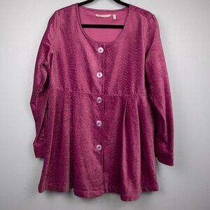 Soft Surroundings Fiona berry tunic top-L